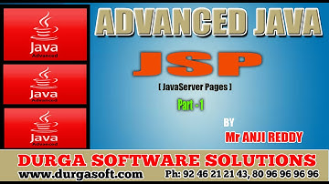 Advanced Java  || JSP (JavaServer Pages) part -1 by AnjiReddy