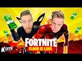 The FLOOR IS LAVA in Fortnite!!! (Win = 10,000 V-Bucks) K-CITY GAMING