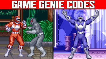 (Mighty Morphin Power Rangers) Hit anywhere & Infinite Bombs - Game Genie Codes