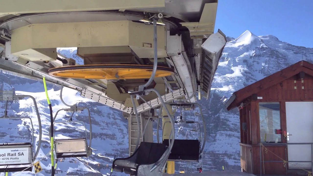 Sesselbahn Wixi-Lauberhorn, Wengen, 2. April 2012