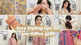 How to style Eastern outfits for university, Office | look fashionable in budget 😍