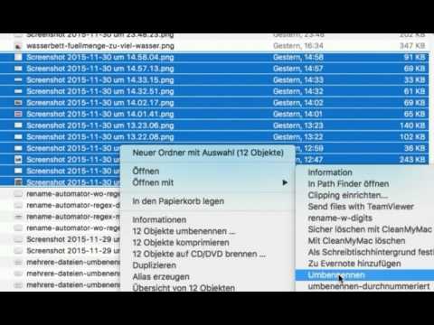 Mehrere Dateien umbenennen auf dem Mac