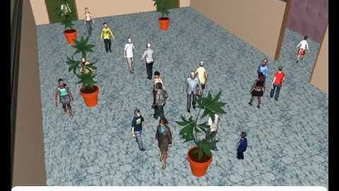 Avatar locomotion in crowd simulation: Crowd with APM