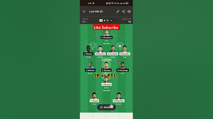 JK vs KFL Dream 11 Prediction|JK vs KFL Dream 11 Team|JK vs KFL Lanka Premier League T20 2024