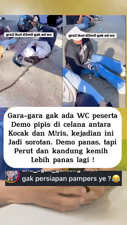 Wc gak ada terpaksa pipis di celana! #shorts #videoviral #beritaviral #demo
