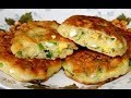 Ленивые пирожки с луком и яйцом или оладьи с начинкой! Вкусный завтрак за 10 минут.