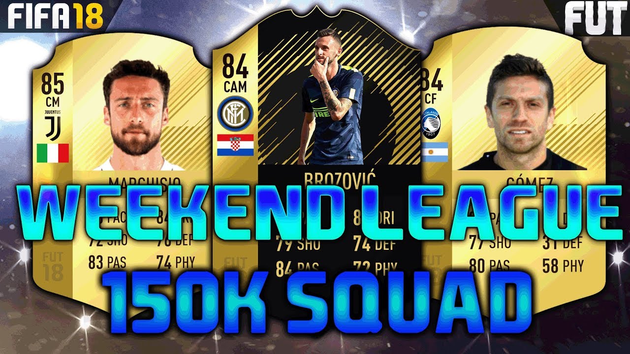 FIFA 18  100K-150K SQUAD BUILDER - feat. GOMEZ, BROZOVIC IF, BELOTTI