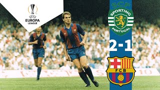 Sporting CP 2 - 1 FC Barcelona (1986/1987)