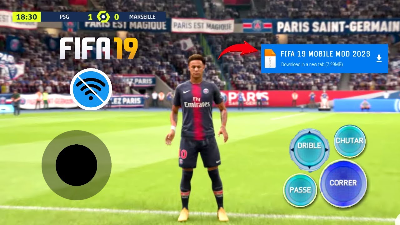 FIFA 19 MOBILE MOD 2023 OFFLINE ANDROID GRÁFICOS PS5 | KICK OFF NOVAS ...
