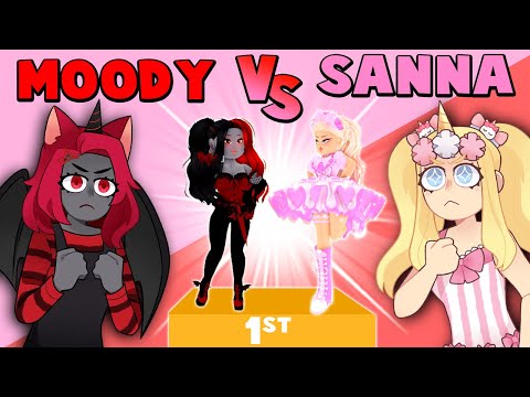 MOODY vs SANNA in Fashion Famous! | Roblox