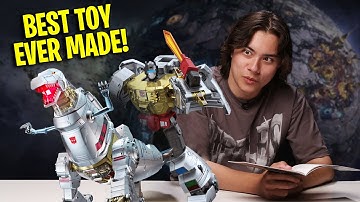 BEST TOY EVER!!! Transformers GRIMLOCK & OPTIMUS PRIME FACE OFF! Robosen Voice Activated Robot!