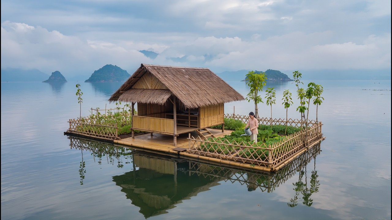 Она покинула цивилизацию, чтобы построить секретный плавучий остров за 190 дней.