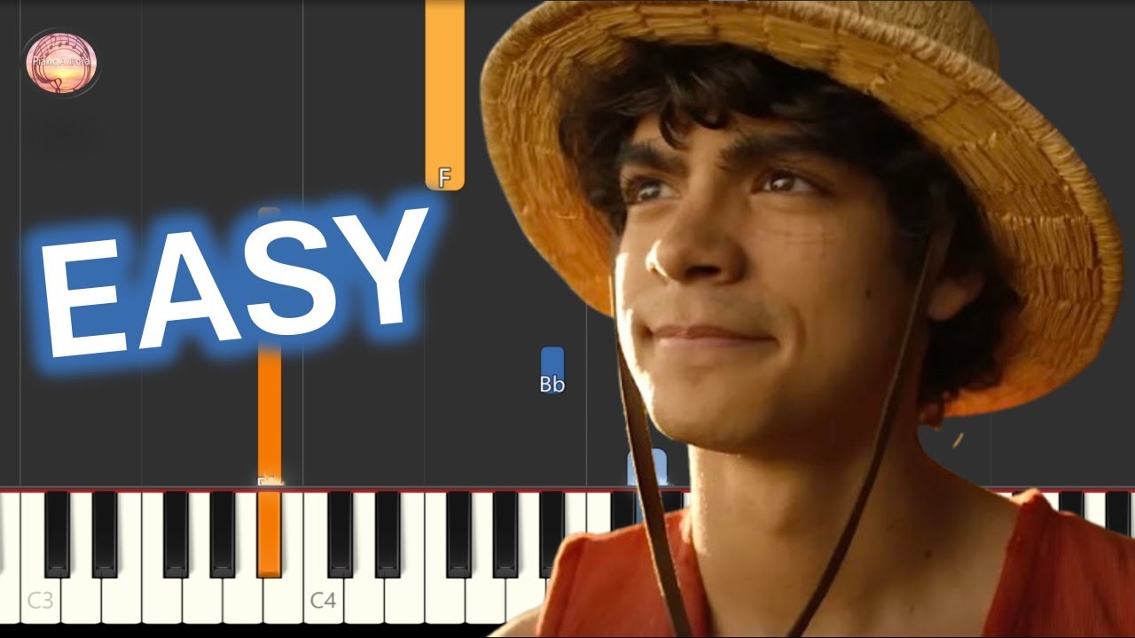 One Piece Live Action - "My Sails Are Set" - EASY Piano Tutorial & Sheet Music