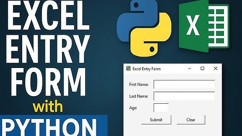 Using Python Tkinter |Create Form For Data Entry