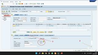 SAP ERP Exercise 4 2. Create a Goods Receipt by Referencing a Purchase Order