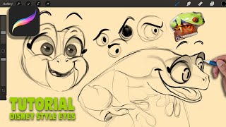 How to Draw Disney Style Eyes: Procreate Drawing Tutorial (How to make your characters expressive!)