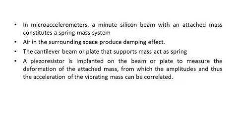 KTU EC465|ECT 362 MEMS| Microaccelerometers| Module 1