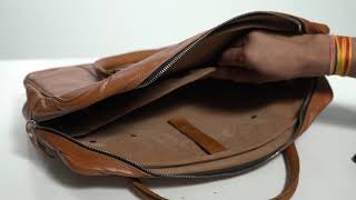 MaheTri Executive Leather Briefcase 16 Inches