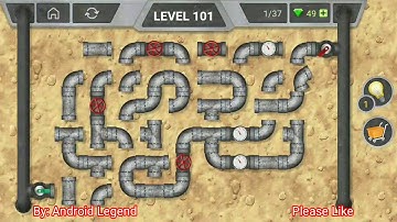 Pipeline Level 101 All 3 stars By Pixign, Android Solution