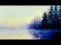 "Foggy Lake Reflections" Beginner Basics #5 Acrylic Painting LIVE Tutorial