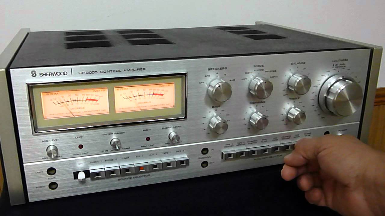 Sherwood HP 2000 Control Amplifier YouTube