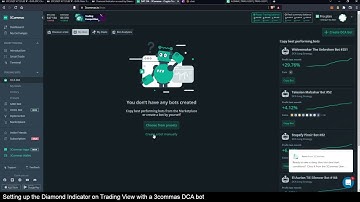 Setting up the Diamond Indicator on Trading view with a 3commas DCA bot