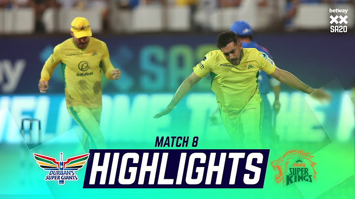 Durban's Super Giants v Joburg Super Kings | Match 8 Highlights | Betway SA20