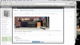Schoology: How to Create an Inline Page