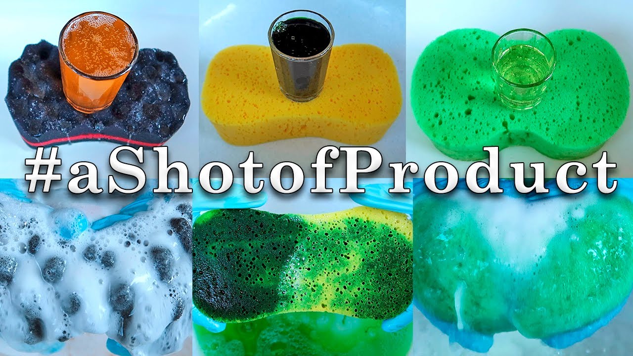 ASMR Sponge Squeezing ✨ #aShotofProduct Collab ✨ Oddly Satisfying ASMR