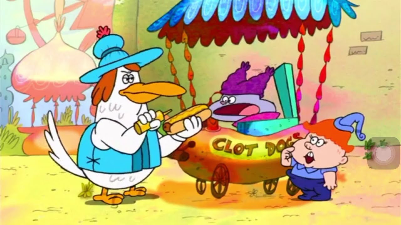Chowder (clip) sneaking out of the food stall - YouTube