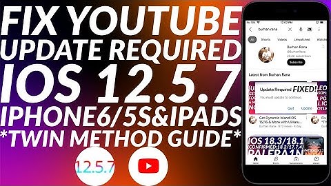 [ALTERNATE] Fix YouTube Update Required iOS 12.5.7 | Fix YouTube iOS 12.5.7 | 2 Methods | Full Guide