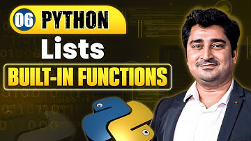 List Functions | Lecture 6 | Python Full Course For Beginners