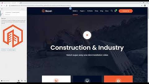 Bauer - Construction and Industrial WordPress Theme Installation and Demo Import