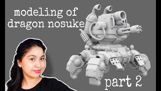 3D Dragon Nosuke Modeling PART 2 in MAYA  #autodesk  #3dmodeling