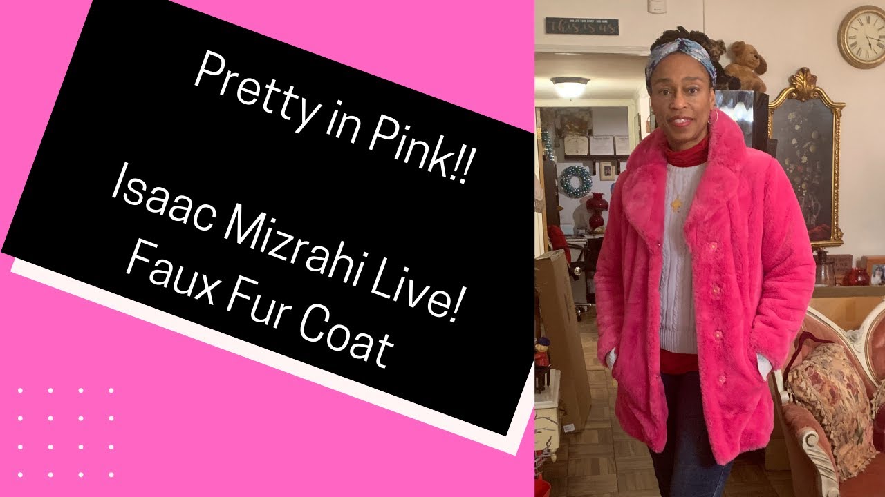 Isaac Mizrahi Live! Faux Fur Coat 