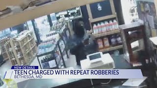 Teen charged as adult for multiple armed robberies around Bethesda