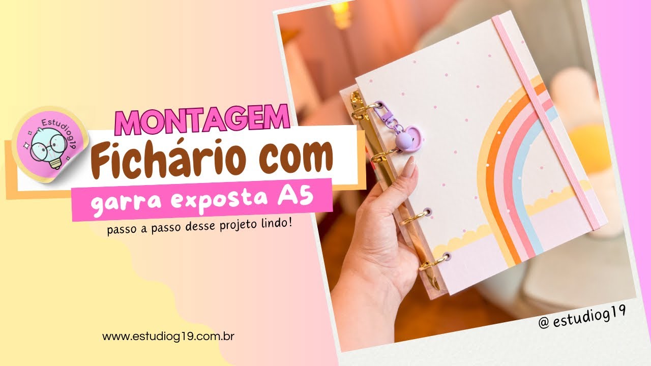 Fichário com garra exposta A5