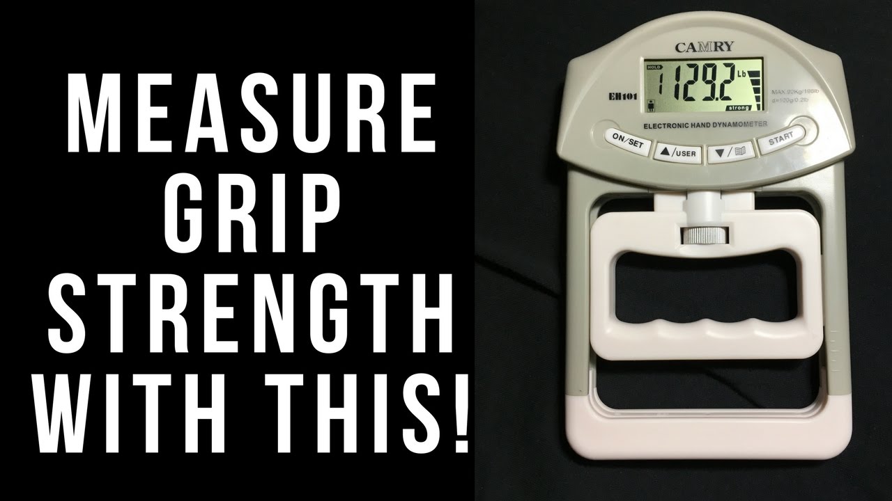 Using a Camry hand dynamometer to measure grip strength YouTube