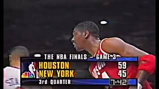 Hakeem Olajuwon spin move vs New York Knicks (1994 NBA Finals Game 3)