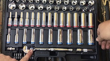 DURALAST 3/8 DRIVE 6 Point Deep & Short SAE & Metric Socket Set From AUTO ZONE Model #70-043 #Taiwan