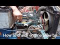 how to check engine blow by Kubota D750