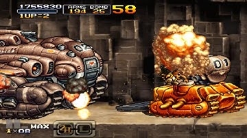PSP metal slug XX HARD no death ALL clear (TARMA)