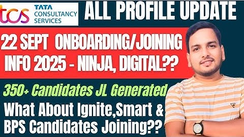 TCS Joining Update 2025 | 22 Sept Onboarding | 350+ Candidates Letter Generated 🔥 