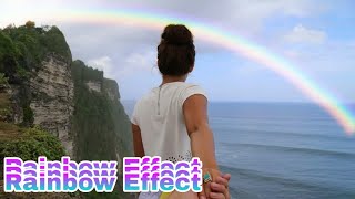 Cara menambahkan efek pelangi di picsart||Tutorial Picsart