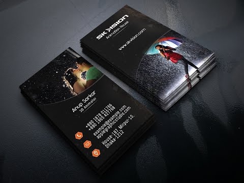 How to make a Modern Business Card Design | Photoshop Tutorial