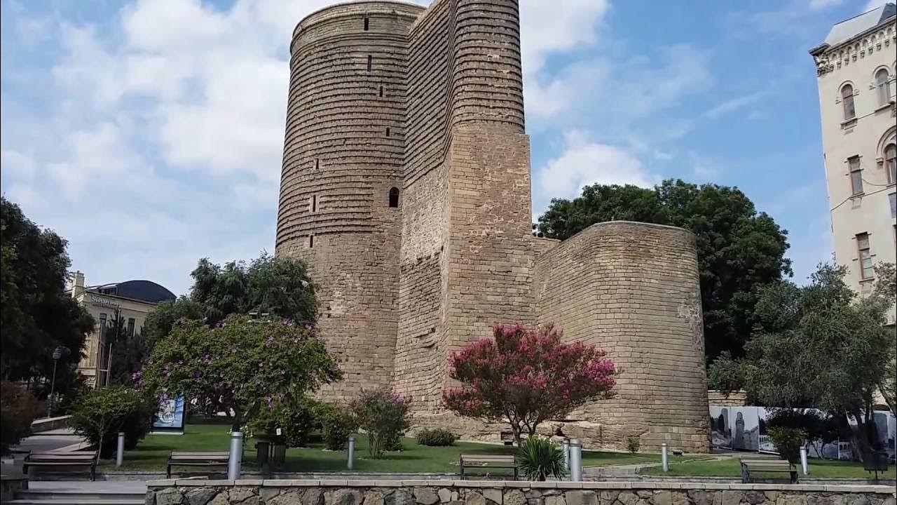 Фото девичий башня. Maiden Tower Баку. Башня гыз Галасы картина. Природа Азербайджана гыз Галасы. Баку башни Ичхери.