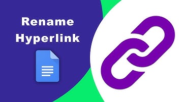 How to rename a hyperlink in google docs