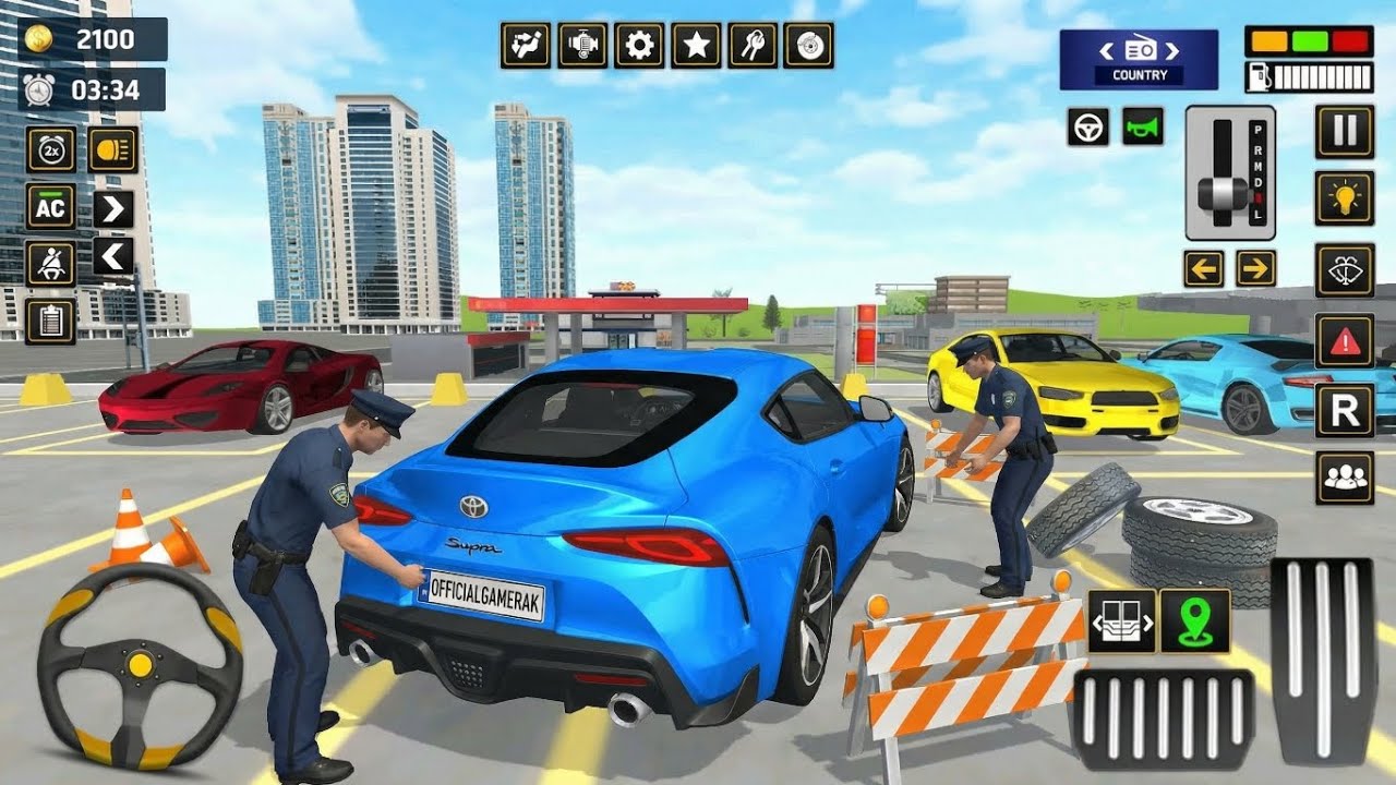 Real Sports Car Driving Simulator 3D - Multi-Storey Cars Parking - Android GamePlay