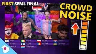 LIVE crowd reaction | Qualifiers reveal | 1st Semi-Final | Eurovision 2024