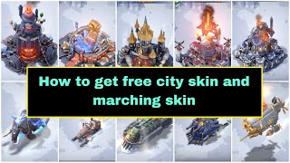 Which skins you can get as F2P How to get free city and marching skin - Whiteout Survival | Tips